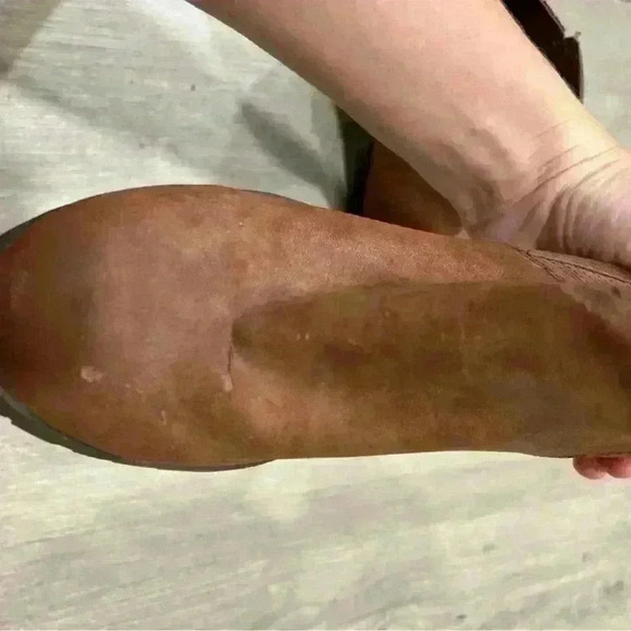 Sam & Libby Brown Faux Leather Ankle Booties - Picture 8 of 9